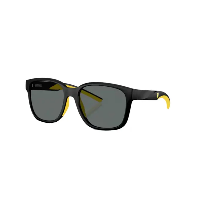 Óculos de Sol Scuderia Ferrari 0FZ6019D 504/8156 Acetato Preto com lentes na cor Cinza Polarizado 1