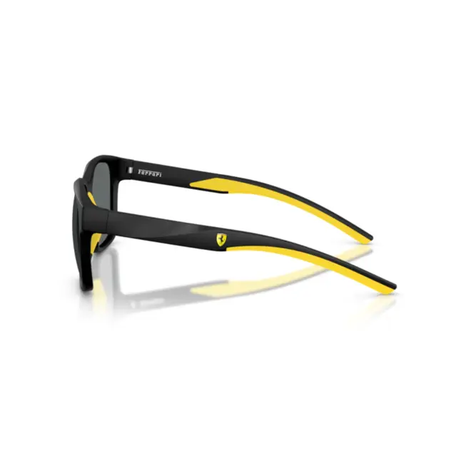 Óculos de Sol Scuderia Ferrari 0FZ6019D 504/8156 Acetato Preto com lentes na cor Cinza Polarizado 4
