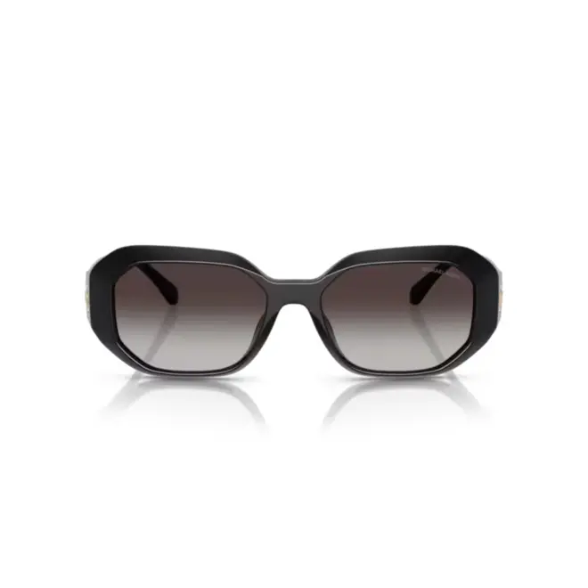 Óculos de Sol Michael Kors 0MK2240U 30058G54 Acetato Preto com lentes na cor Cinza Degradê 2