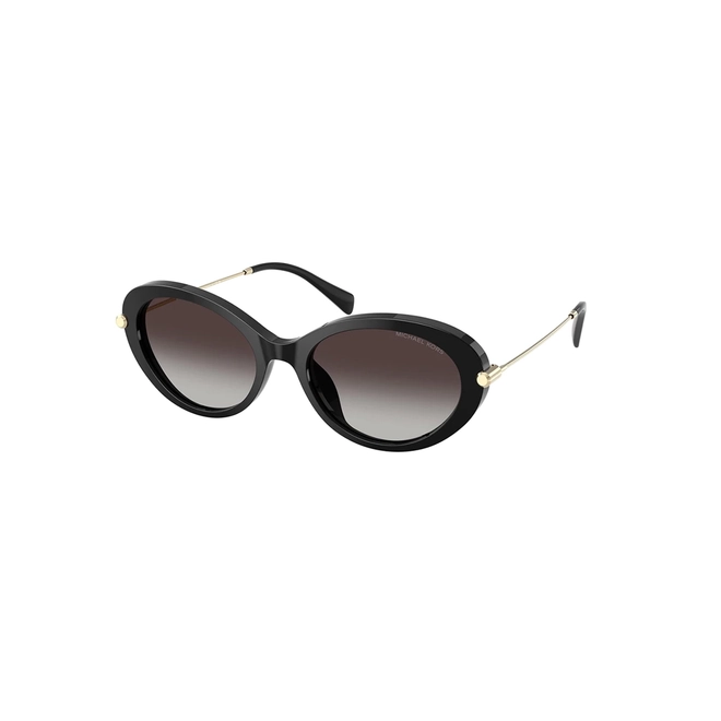 Óculos de Sol Michael Kors 0MK2245U 30058G53 Acetato Preto com lentes na cor Cinza Degradê 1