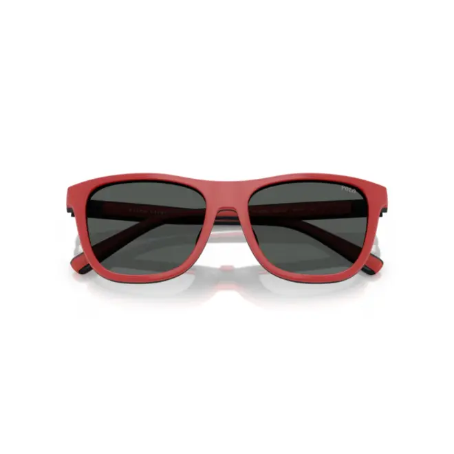 Óculos de Grau Polo Ralph Lauren com Clip-On 0PH4228U 50018755 Acetato Preto com Vermelho com lentes na cor Cinza 4