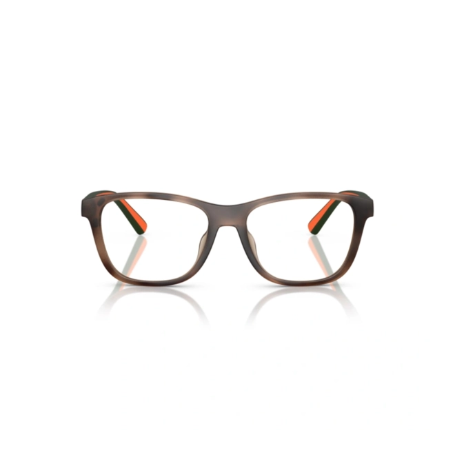 Óculos de Grau Polo Ralph Lauren 0PH4228U 60707155 Acetato Marrom Mesclado com Clip-On na cor Verde 2