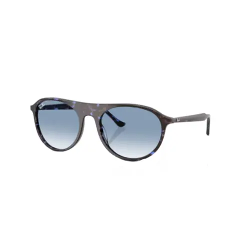 Óculos de Sol Ray-Ban 0RB2215 14303F59 Acetato Azul Mesclado com lentes na cor Azul Degradê