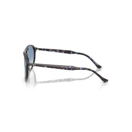 Óculos de Sol Ray-Ban 0RB2215 14303F59 Acetato Azul Mesclado com lentes na cor Azul Degradê