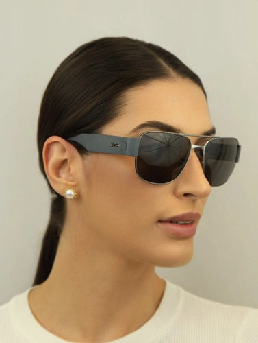 Óculos de Sol Ray-Ban 0RB3756 004/B159b Metal Chumbo com lentes na cor Cinza
