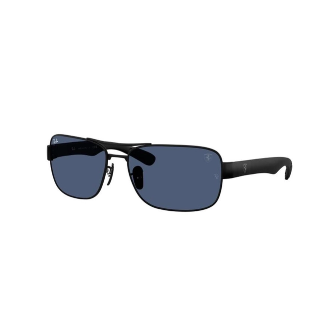 Óculos de Sol Ray-Ban Scuderia Ferrari 0RB3763M F1198064 Metal Preto com lentes na cor Azul 1