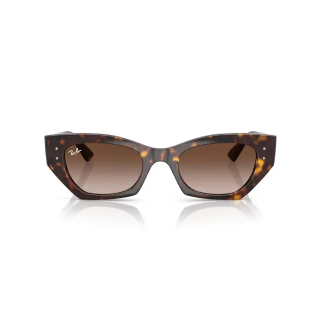 Óculos de Sol Ray-Ban Zena 0RB4430 13591352 Acetato Marrom Mesclado com lentes na cor Marrom Degradê 2