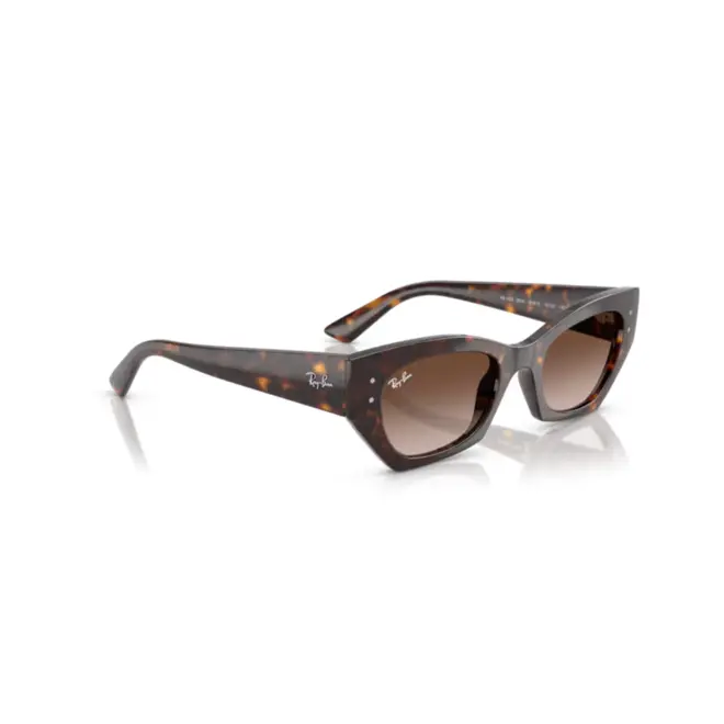 Óculos de Sol Ray-Ban Zena 0RB4430 13591352 Acetato Marrom Mesclado com lentes na cor Marrom Degradê 3