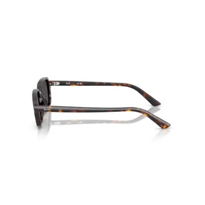 Óculos de Sol Ray-Ban Zuri 0RB4455 13598752 Acetato Marrom Mesclado com lentes na cor Cinza 4