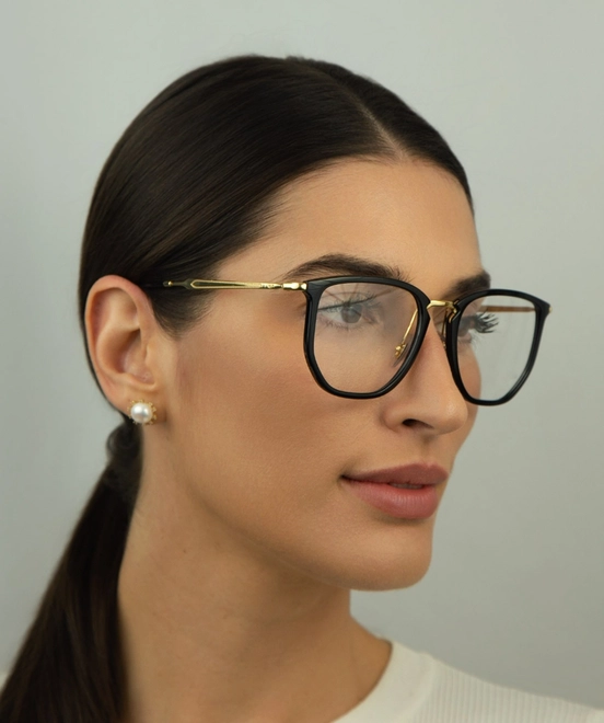 Óculos de Grau Ray-Ban 0RX4451V 2000 53 Nylon Preto e Dourado 5