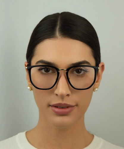 Óculos de Grau Ray-Ban 0RX4451V 2000 53 Nylon Preto e Dourado