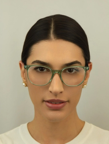 Óculos de Grau Ray-Ban 0RX5397 8443 52 Acetato Verde Transparente