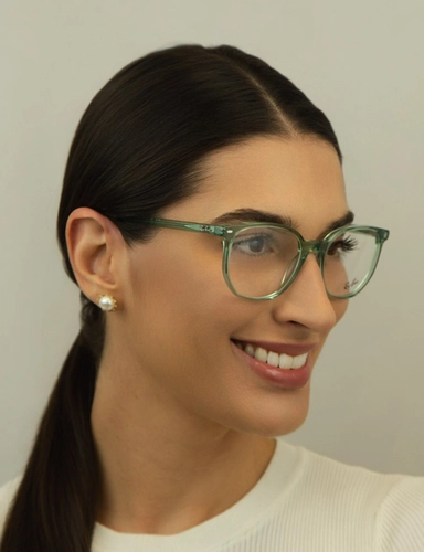 Óculos de Grau Ray-Ban 0RX5397 8443 52 Acetato Verde Transparente