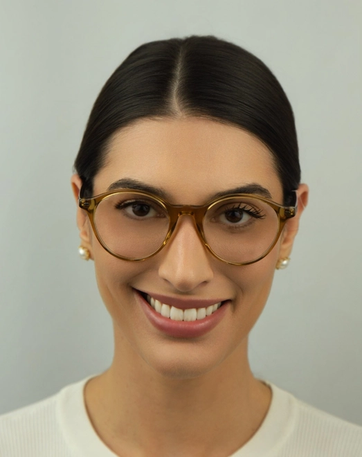 Óculos de Grau Ray-Ban Bernard 0RX5430 8439 51 Acetato Laranja Transparente 3