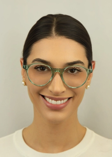Óculos de Grau Ray-Ban Bernard 0RX5430 8443 51 Acetato Verde Transparente