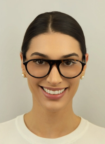 Óculos de Grau Ray-Ban 0RX5441 2012 53 Acetato Marrom Mesclado