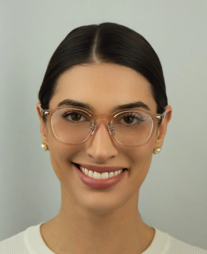 Óculos de Grau Ray-Ban 0RX5443D 8267 49 Acetato Nude Transparente