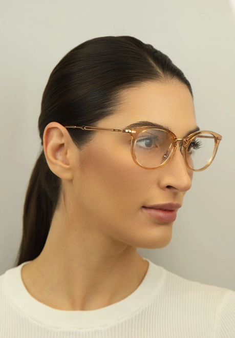 Óculos de Grau Ray-Ban 0RX7255 8124 53 Nylon Nude Transparente 5