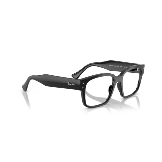 Óculos de Grau Ray-Ban Laurene 0RX7256 8260 53 Acetato Preto 3
