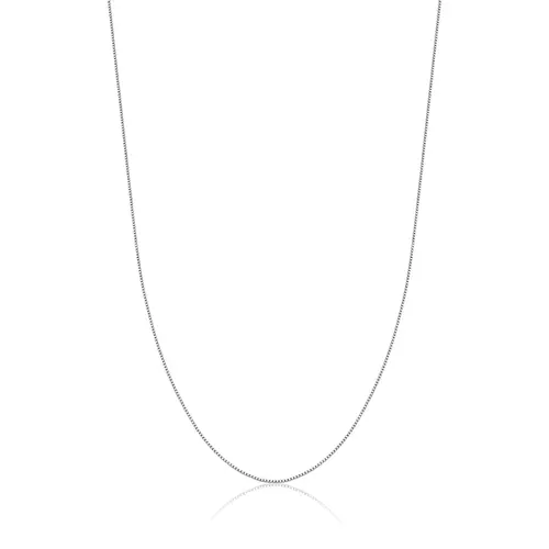 Corrente malha Veneziana ouro branco 18k polida 40CM