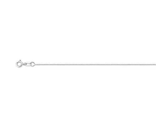 Corrente malha Veneziana ouro branco 18k polida 40CM