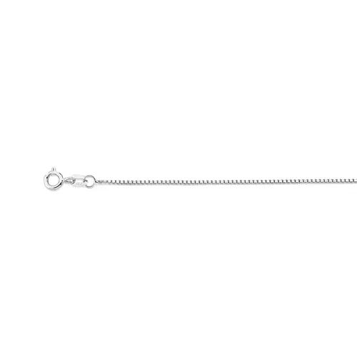 Corrente malha Veneziana ouro branco 18k polida 60CM