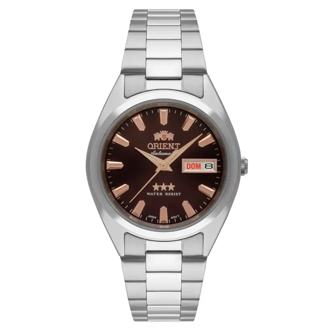 Relógio Orient Automático Masculino - 469SS084F N1SX Marrom 1