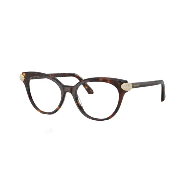 Óculos de Grau Swarovski 0SK2046 1002 53 Acetato Marrom Mesclado 1
