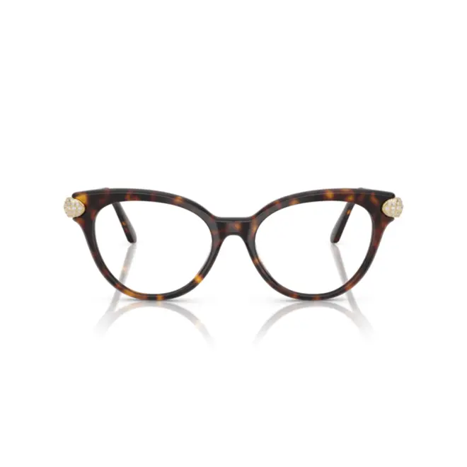 Óculos de Grau Swarovski 0SK2046 1002 53 Acetato Marrom Mesclado 2