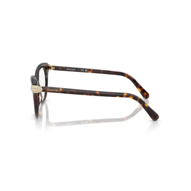 Óculos de Grau Swarovski 0SK2046 1002 53 Acetato Marrom Mesclado 3