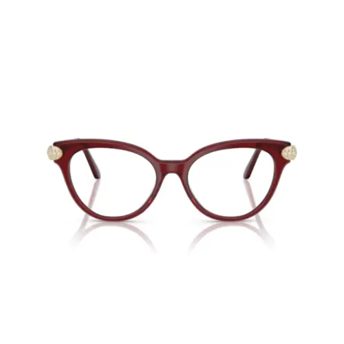Óculos de Grau Swarovski 0SK2046 1073 53 Acetato Bordô Transparente