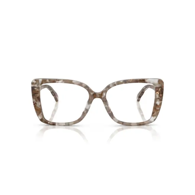 Óculos de Grau Tory Burch 0TY2156U 2026 53 Acetato Marrom Mesclado e Transparente 2