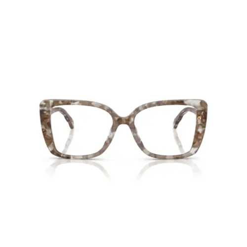 Óculos de Grau Tory Burch 0TY2156U 2026 53 Acetato Marrom Mesclado e Transparente
