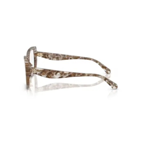 Óculos de Grau Tory Burch 0TY2156U 2026 53 Acetato Marrom Mesclado e Transparente