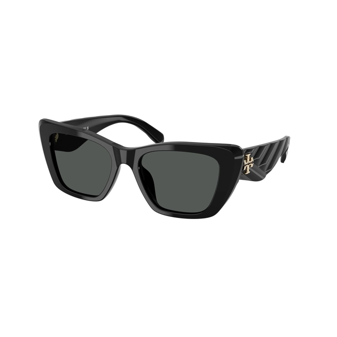 Óculos de Sol Tory Burch 0TY7216U 17098752 Acetato Preto com lentes na cor Cinza 1