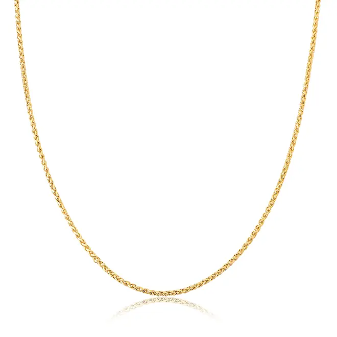 Corrente malha Palmeira ouro 18k polida 50CM 1