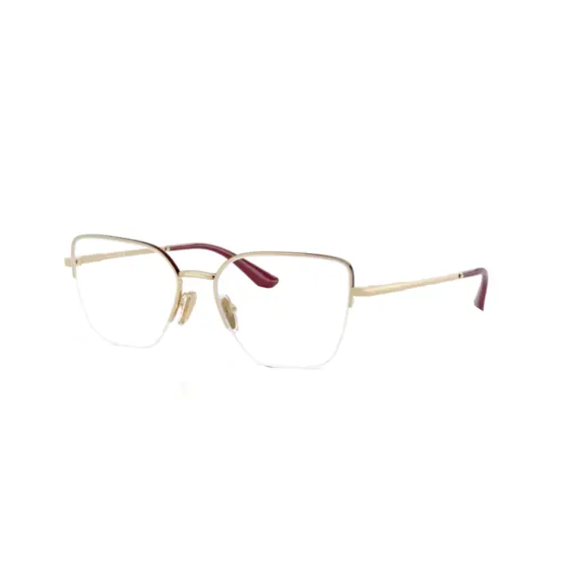 Óculos de Grau Vogue 0VO4331 5208 53 Metal Dourado e Bordô 1