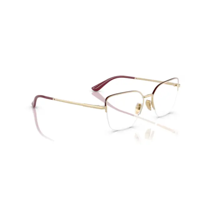 Óculos de Grau Vogue 0VO4331 5208 53 Metal Dourado e Bordô 3