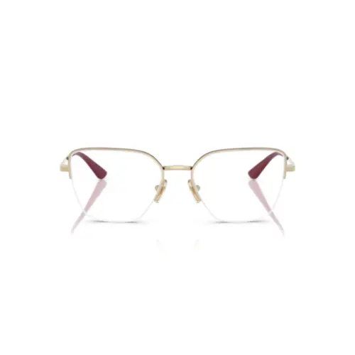 Óculos de Grau Vogue 0VO4331 5208 53 Metal Dourado e Bordô