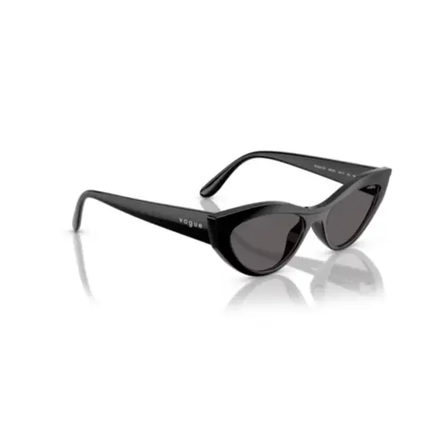 Óculos de Sol Vogue 0VO5637SU W44/8752 Nylon Preto com lentes na cor Fumê