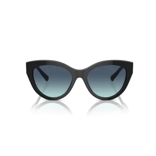 Óculos de Sol Tiffany 0TF4220 80019S54 Acetato Preto com lentes na cor Azul Degradê