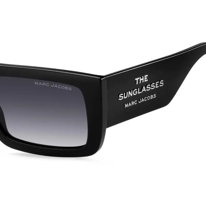 Óculos de Sol Marc Jacobs MARC 775/S 807 539O Acetato Preto com lentes na cor Cinza Degradê 4