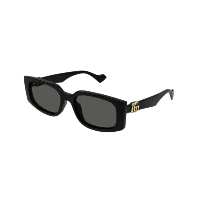 Óculos de Sol Gucci GG1534S-001 55 Acetato Preto com lentes na cor Fumê 1