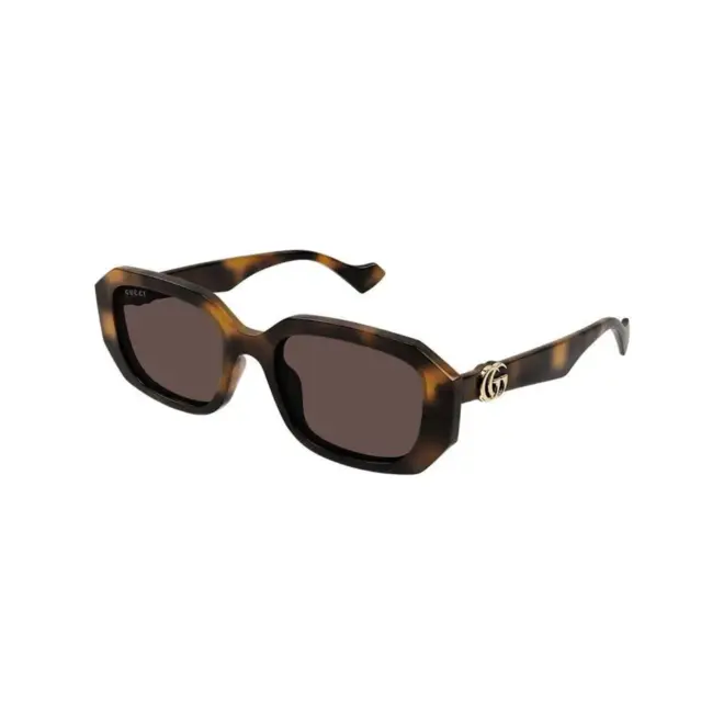 Óculos de Sol Gucci GG1535S-002 54 Acetato Marrom Mesclado com lentes na cor Marrom 1
