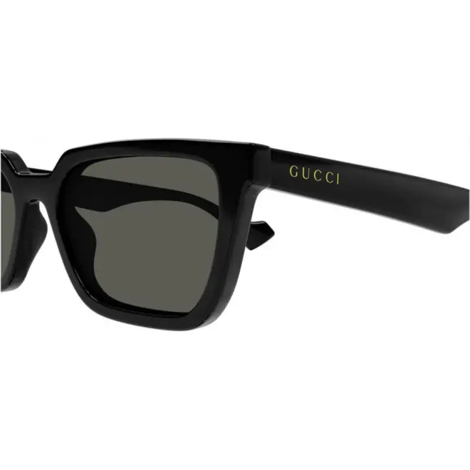 Óculos de Sol Gucci GG1539S-001 55 Acetato Preto com lentes na cor Fumê 2