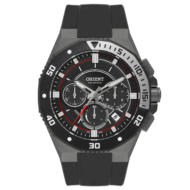Relógio Orient Sport Cronógrafo Solartech Masculino - MYSPC007 G1PX Preto 1