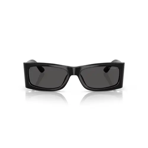 Óculos de Sol Prada 0PR B03S 1AB5S056 Acetato Preto com lentes na cor Cinza