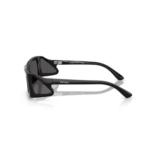 Óculos de Sol Prada 0PR B03S 1AB5S056 Acetato Preto com lentes na cor Cinza