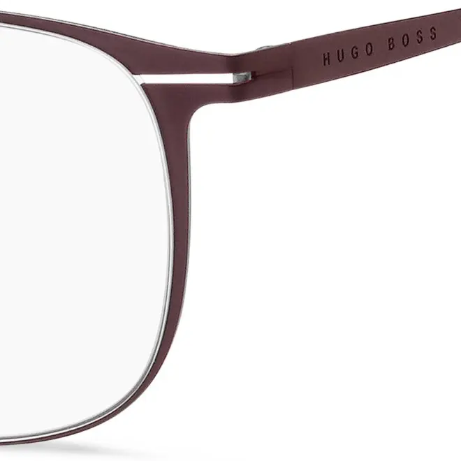 Óculos de Grau Hugo BOSS 1247 1OT 5420 Metal Marrom Fosco 3