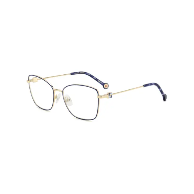 Óculos de Grau Carolina Herrera HER 0277 NUC 5617 Metal Dourado e Azul 1